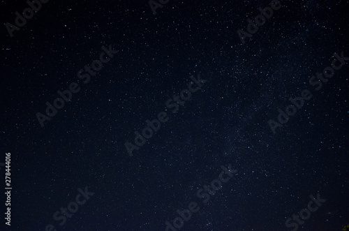 Beautiful night sky full of stars. Part of the Milky Way in the sky.