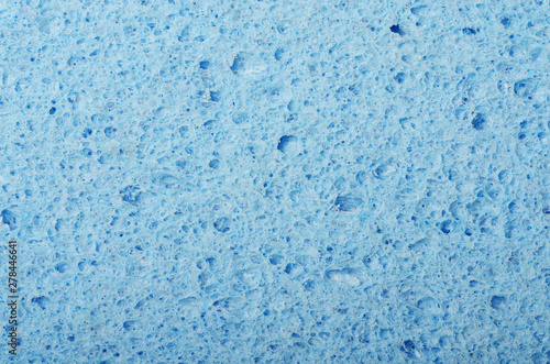 Oval blue cellulose facial sponge