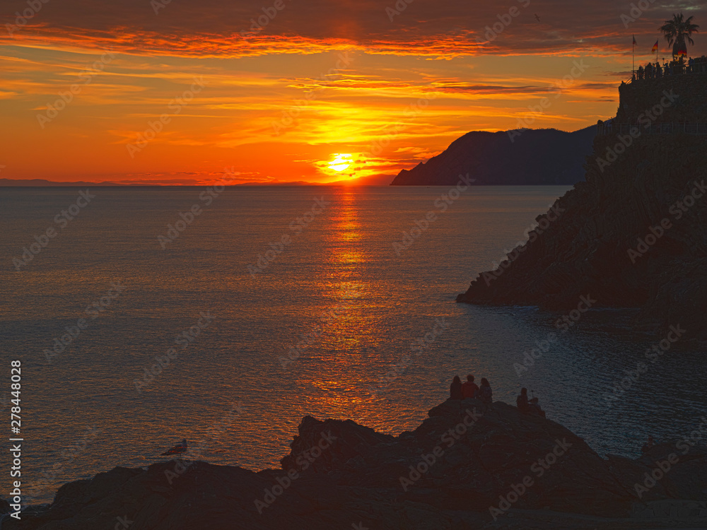 Sunset at Manirola, Cinque Terre, Italy