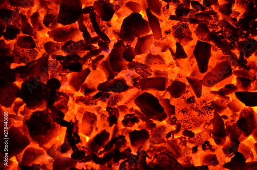 The graphic resource consists of burning coal and red-hot small items.
