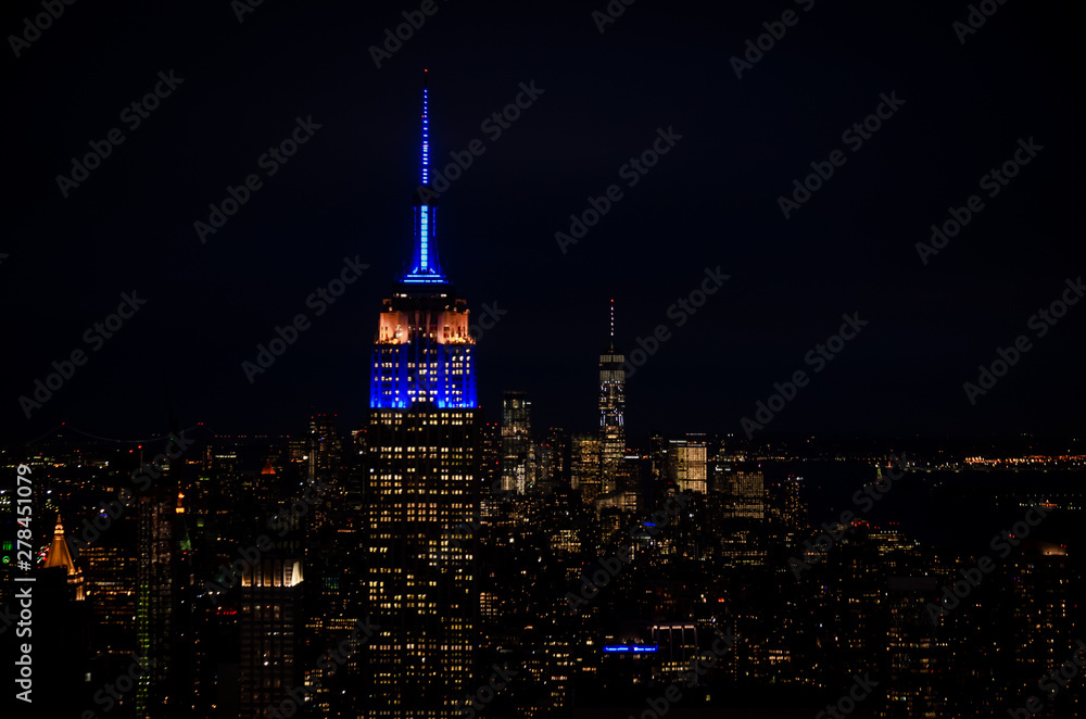 Nightscape of the Empire State Building, Manhattan, New York Nightscape of the Empire State Building, Manhattan, New York