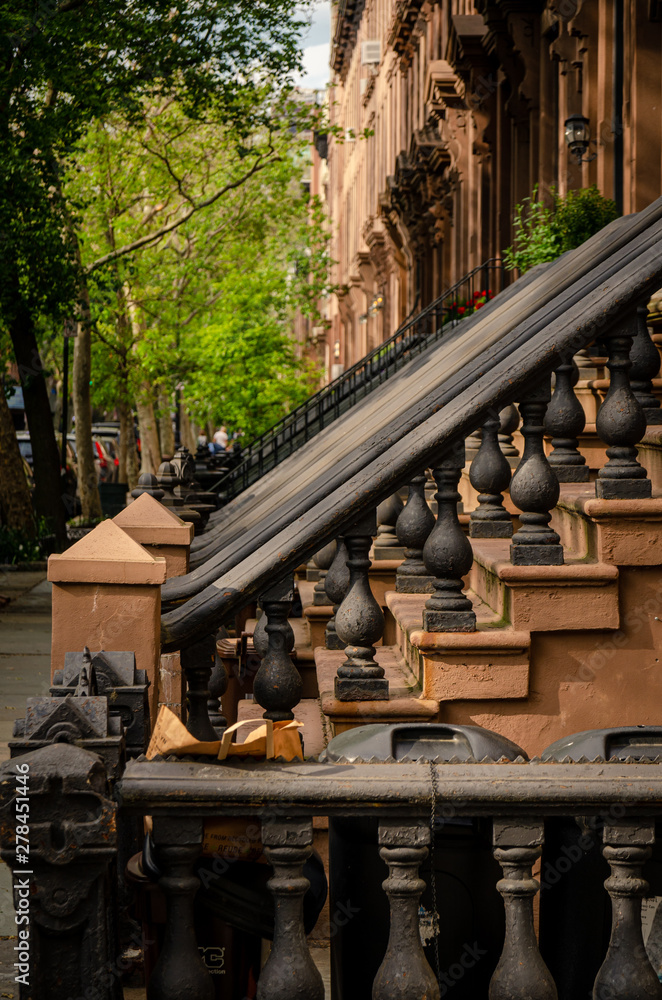 A perspective of Brooklyn Heigts stoop stairs