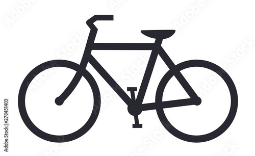 Fotografie, Obraz Bicycle icon bike vector symbol
