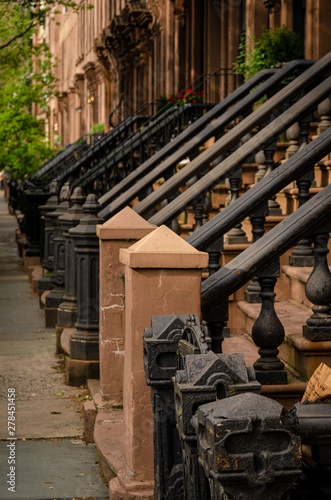 A perspective of Brooklyn Heigts stoop stairs