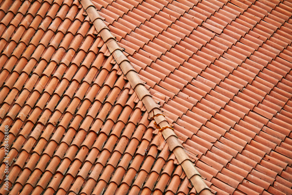 Roof top with red tiles. Bologna, Italy Roof top with red tiles. Bologna, Italy