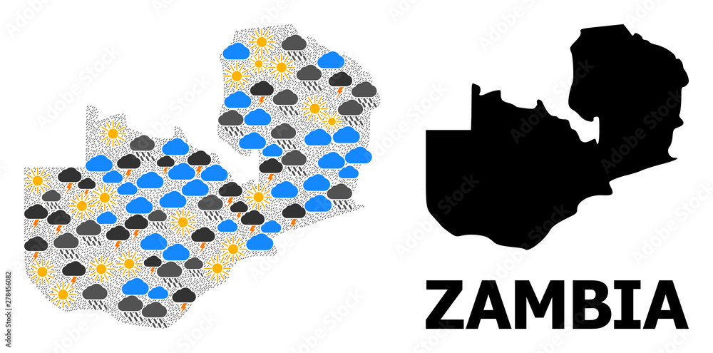 Climate Mosaic Map of Zambia