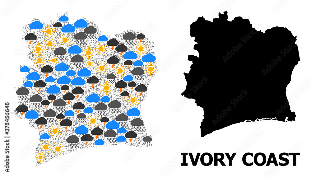 Climate Mosaic Map of Ivory Coast