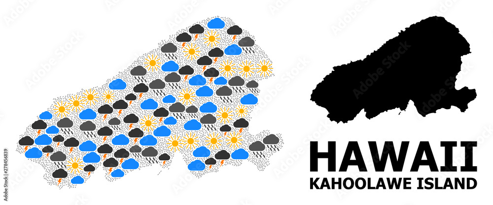 Weather Mosaic Map of Kahoolawe Island