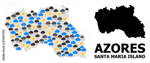 Climate Mosaic Map of Santa Maria Island