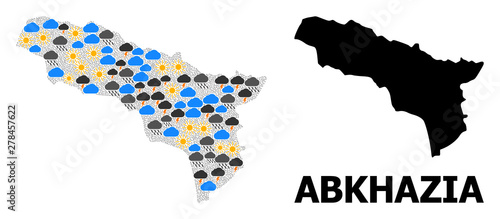 Climate Mosaic Map of Abkhazia
