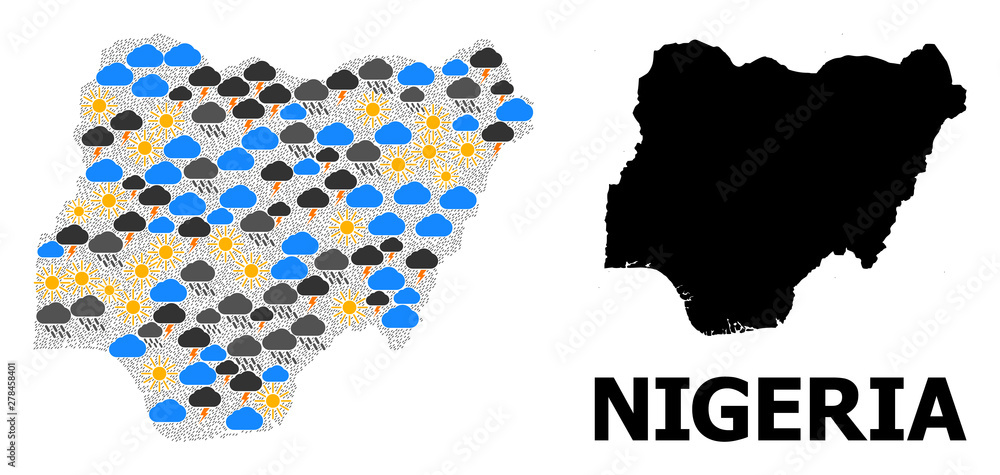 Weather Pattern Map of Nigeria Weather Pattern Map of Nigeria