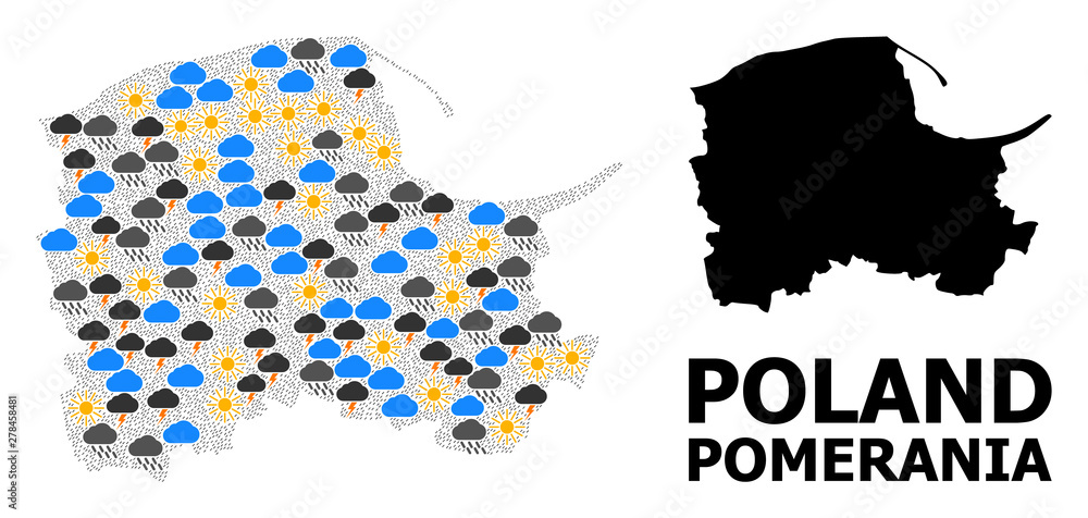 Weather Pattern Map of Pomerania Province