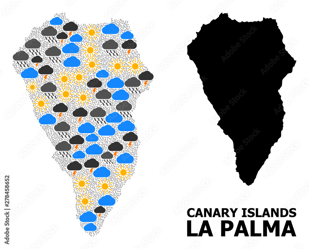 Weather Pattern Map of La Palma Island