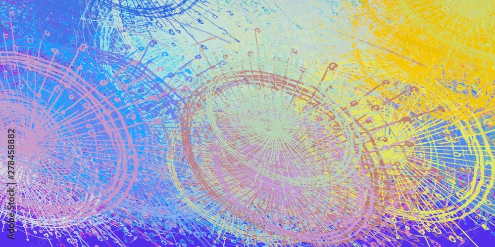 Obraz premium Modern art. Artistic brush. Oil painting. 2d illustration.