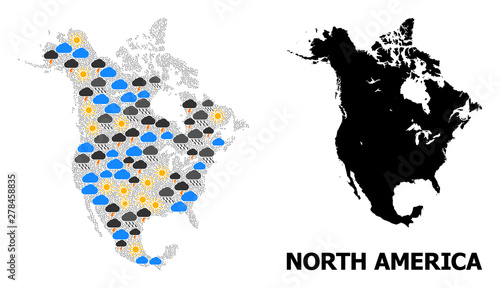 Climate Pattern Map of North America