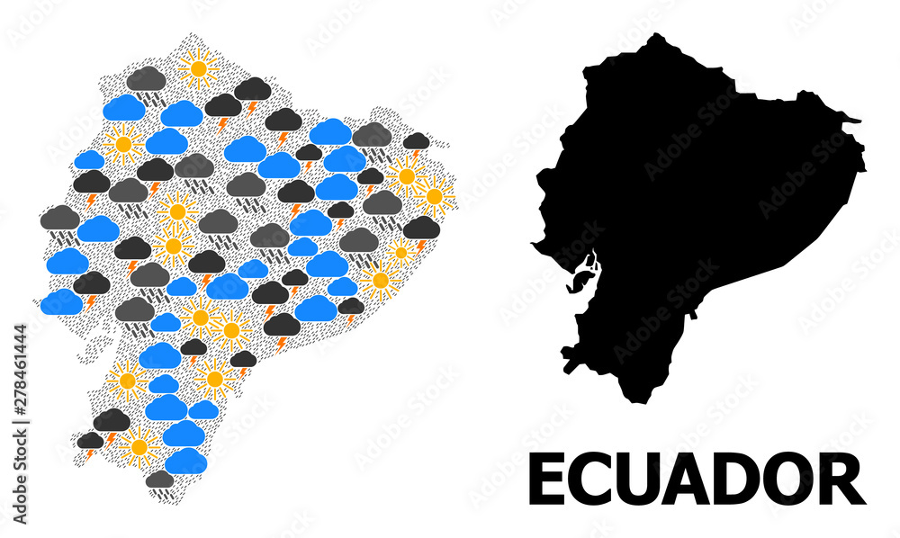 Weather Pattern Map of Ecuador