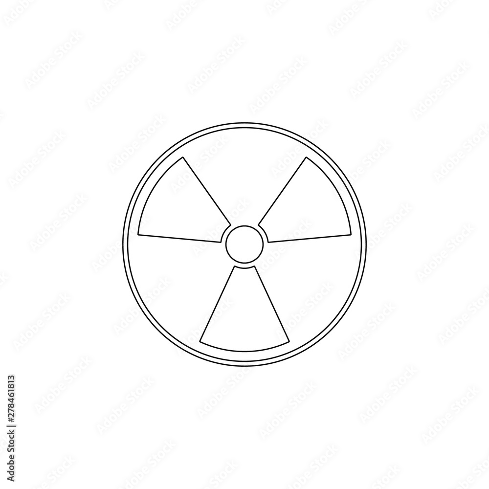 Radiation hazard radiation hazard icon. Element of energy for mobile concept and web apps icon. Outline, thin line icon for website design and development, app development Radiation hazard radiation hazard icon. Element of energy for mobile concept and web apps icon. Outline, thin line icon for website design and development, app development