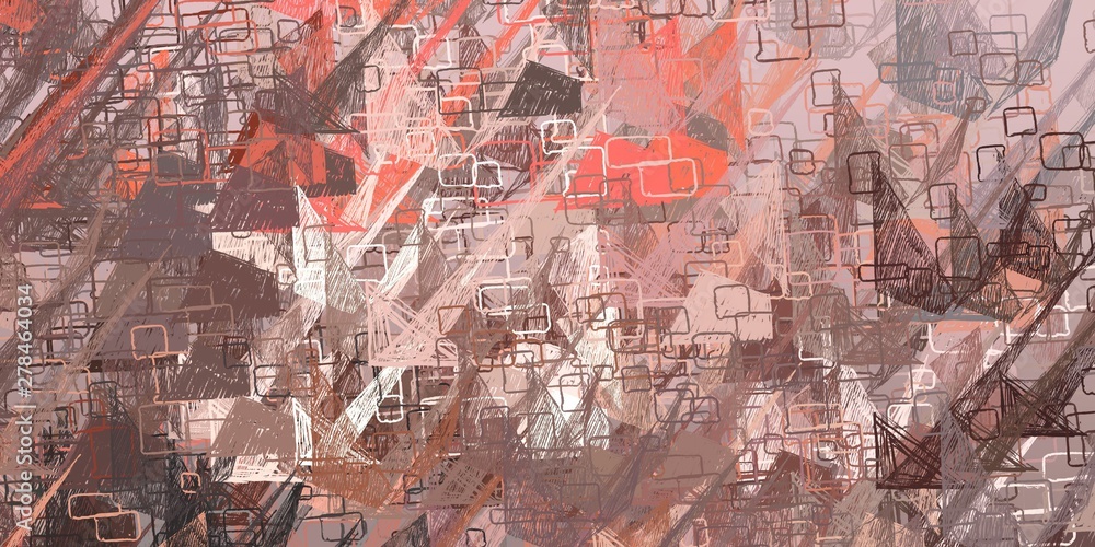 Obraz premium Crazy sketch random pattern. Chaos and variety. Modern art drawing painting. 2d illustration. Digital texture wallpaper. Artistic sketch draw backdrop material. 