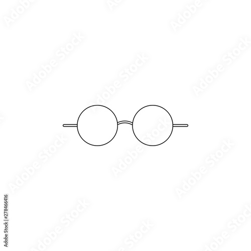 Colored glasses icon. Element of web for mobile concept and web apps icon. Outline, thin line icon for website design and development, app development