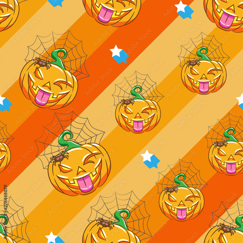Fototapeta premium pumpkin vector pattern graphic design