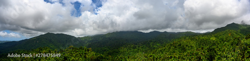 Panoramic of El Yunque National Forest, Puerto Rico