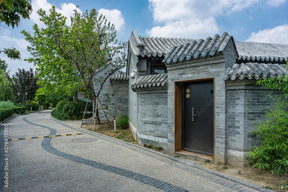 Beijing traditonal courtyard, Ancient Siheyuan Beijing traditonal courtyard, Ancient Siheyuan