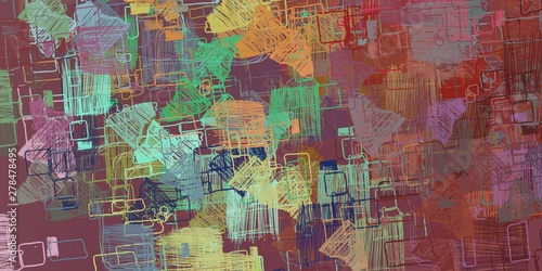 Abstract sketch random pattern. Chaos and variety. Modern art drawing painting. 2d illustration. Digital texture wallpaper. Artistic sketch draw backdrop material. 