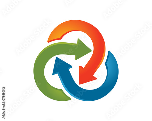 Arrow solutions logo icon template