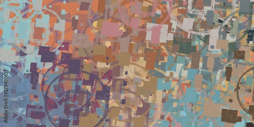 Abstract sketch random pattern. Chaos and variety. Modern art drawing painting. 2d illustration. Digital texture wallpaper. Artistic sketch draw backdrop material. 