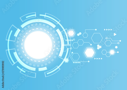 Abstract Digital background.Business growth transformation to digital and Successful financial technology.