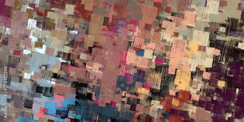 Abstract sketch random pattern. Chaos and variety. Modern art drawing painting. 2d illustration. Digital texture wallpaper. Artistic sketch draw backdrop material. 