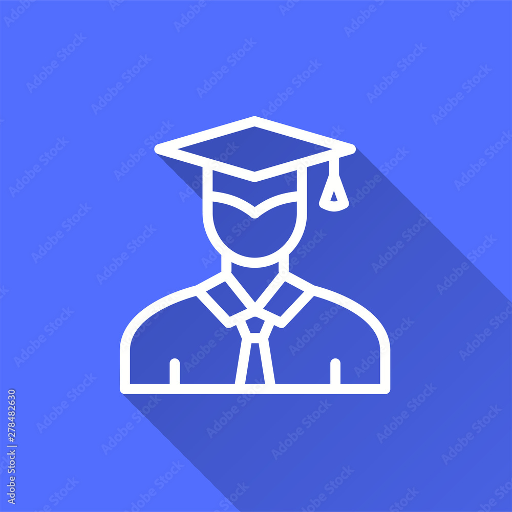 Graduation cap - vector icon for graphic and web design. Graduation cap - vector icon for graphic and web design.