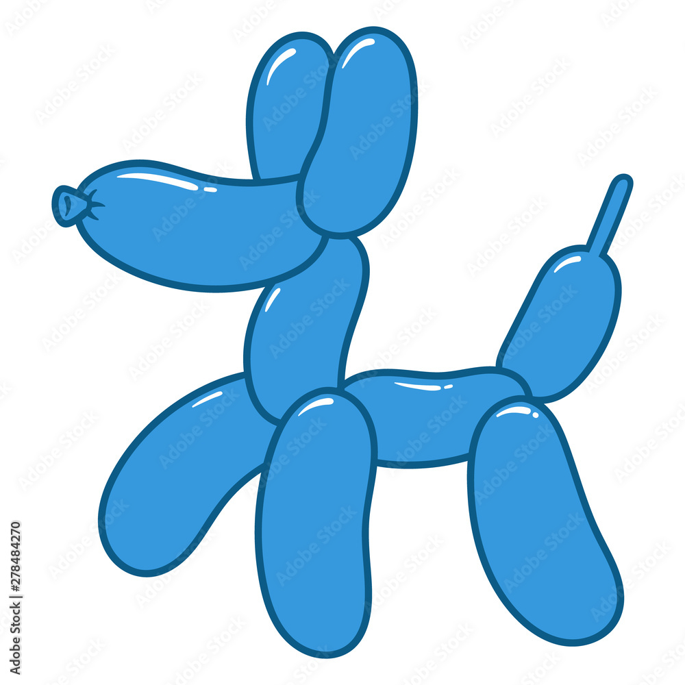 Cartoon Balloon Dog Vector Illustration Cartoon Balloon Dog Vector Illustration