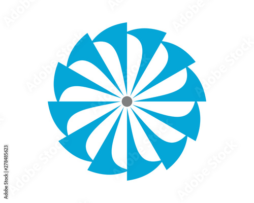 windmill motion logo icon template