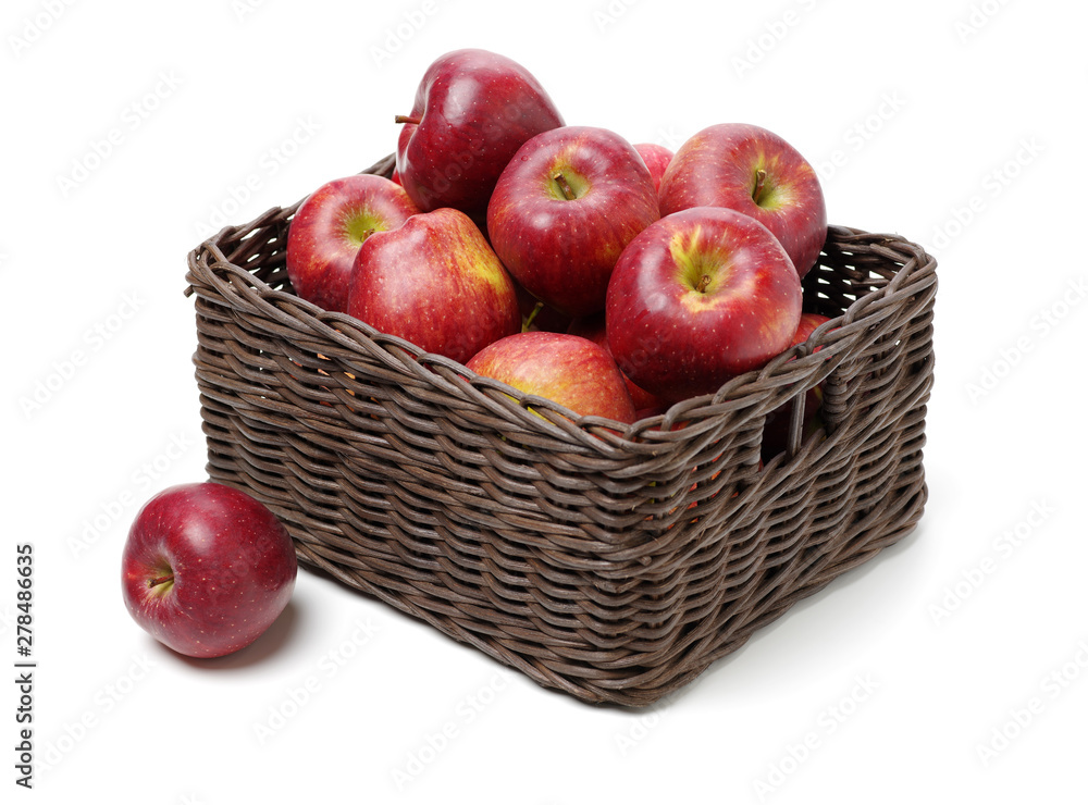 Red apples isolated on white background Red apples isolated on white background