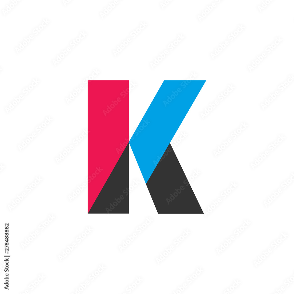 abstract letter mk geometric logo vector abstract letter mk geometric logo vector