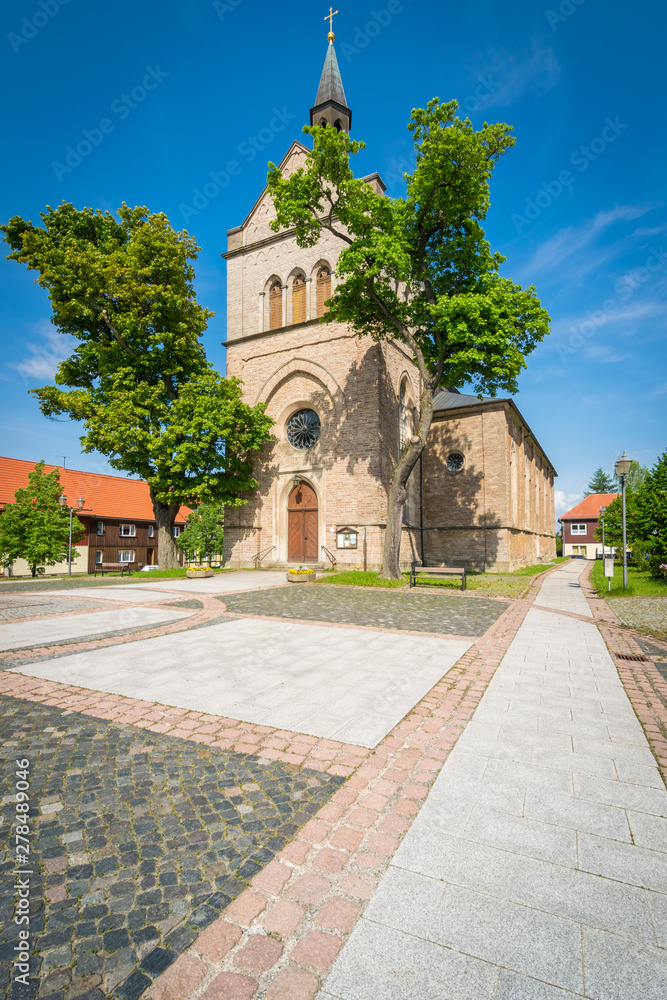 Stadtkirche in Hasselfelde - Harz in Deutschland