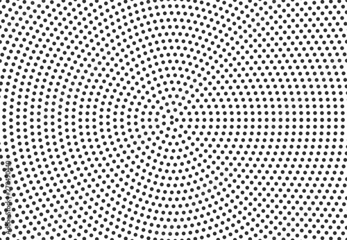 Halftone dots circle shape pattern background. Vector illustration