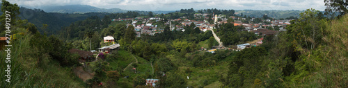 View of Salento from Mirador Alto De La Cruz