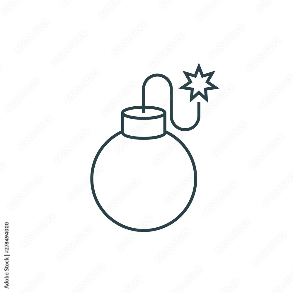 Obraz premium Bomb icon,vector illustration.