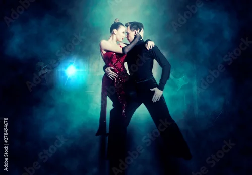 Obraz Para tancerzy tańca sali balowej