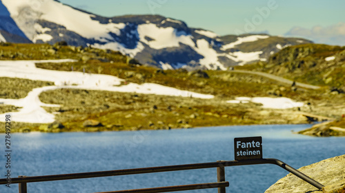 Mountains landscape. Norwegian route Sognefjellet photo