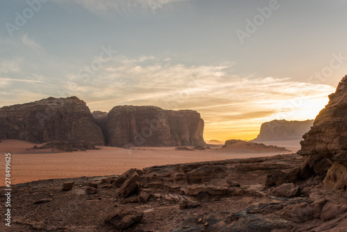 Sunset in Wadi Rum