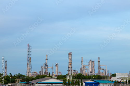 Wallpaper Mural Landscape of Industrial, Industrial plant at twilight, Industrial background. Torontodigital.ca