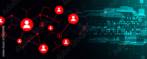 Social media light vector background. Communication concept.