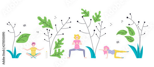 Prenatal yoga training square banner