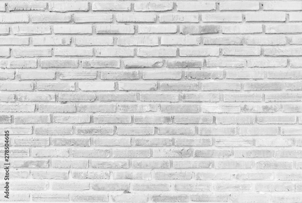 Naklejka premium biały mur z cegły tekstura tło