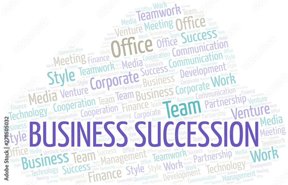 Business Succession word cloud. Collage made with text only. Business Succession word cloud. Collage made with text only.