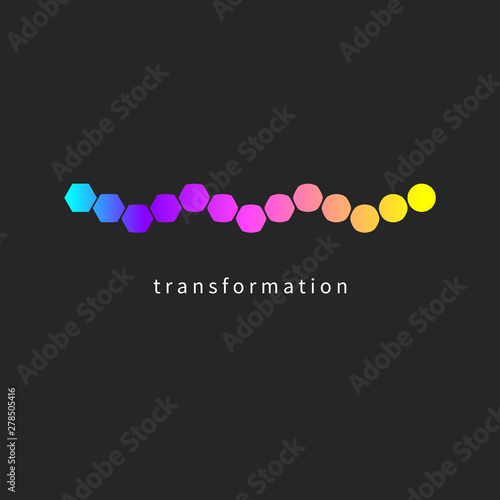 Transform logo, change icon