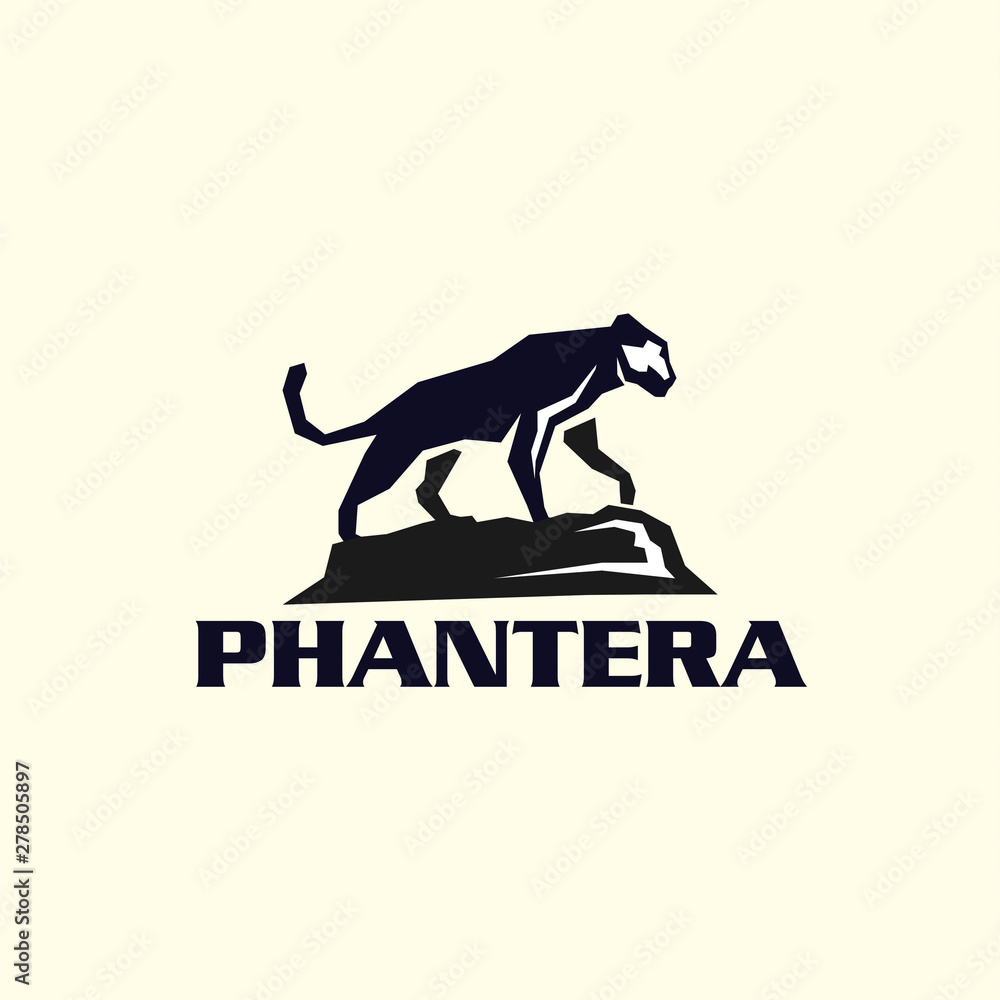 Naklejka premium Panther Logo